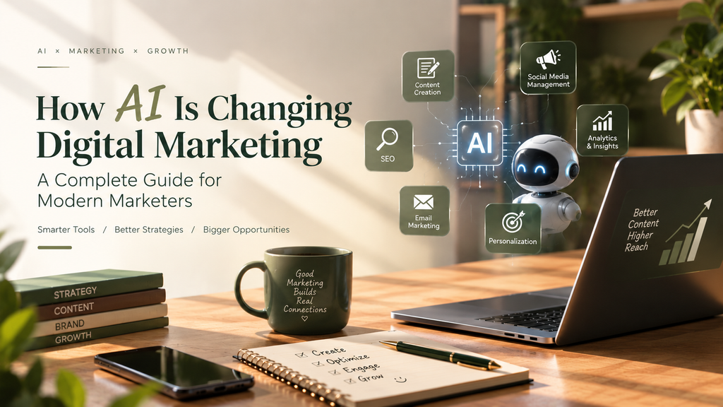 How AI Is Changing Digital Marketing 2026 : The Best Guide for Modern Marketers